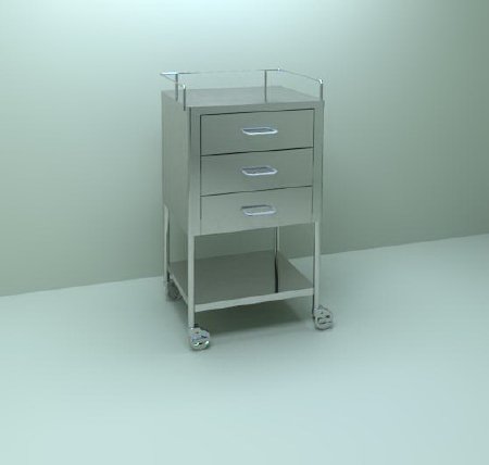 Blickman Saturn Utility Table 16 X 20 X 34 Inch Stainless Steel - 7857SS