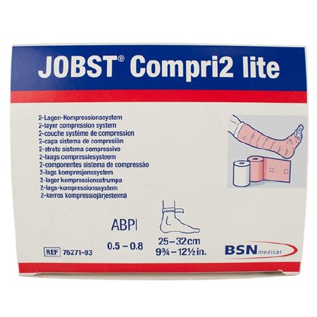 JOBST Compri2 Lite - 2 Layer Compression Bandage System 9-3/4 to 12-1/2 Inch 20 to 30 mmHg No Closure Tan NonSterile - 7627103