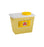 Bemis Sentinel - Chemotherapy Waste Container 9 H X 7-3/4 W X 11-5/8 L Inch 2 Gallon Yellow Base / White and Yellow Lid Vertical Entry Gasketed Screw On Lid - 202 040