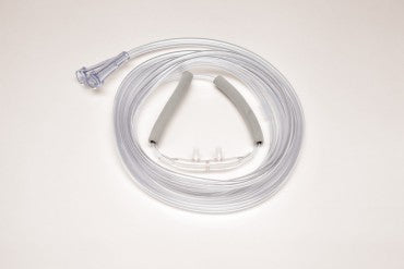 Salter Labs Salter-Style Demand Demand Nasal Cannula Dual Port Delivery Adult Curved Prong / Non-flared Tip - 4807-7-7-25