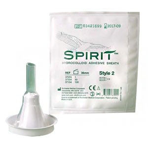 Bard Spirit3 Male External Catheter Self-Adhesive Hydrocolloid Silicone Intermediate - 39103