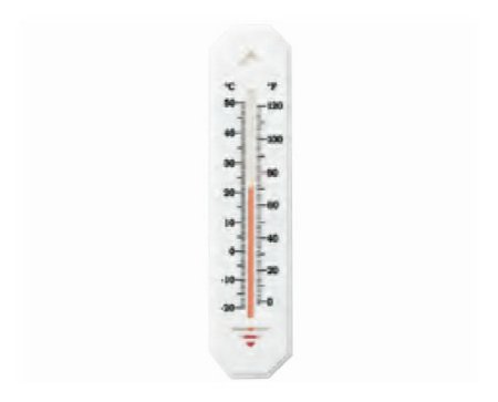 Durac - Wall / Room Thermometer Fahrenheit / Celsius 0° to 120°F (-20° to +50°C) Ambient Sensor Wall Mount Does Not Require Power - 13201752