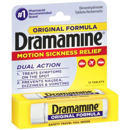 Medtech Laboratories Dramamine Nausea Relief 50 mg Strength Tablet 12 per Bottle - 83124800197