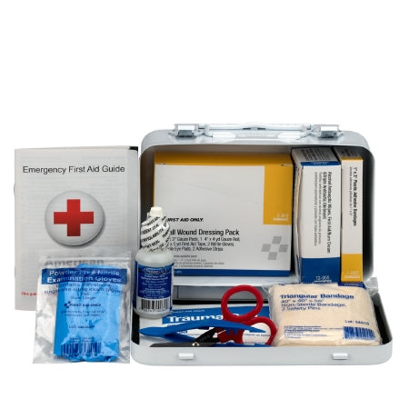 Acme United Pac-Kit Vehicle First Aid Kit 10 People Steel Case - 6400