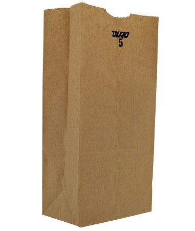 Saalfeld Redistribution Duro Grocery Bag Brown Kraft Recycled Paper 5 lbs. - 18405