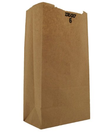 Saalfeld Redistribution Duro Grocery Bag Brown Kraft Recycled Paper 6 lbs. - 18406