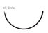 PolySyn - Suture with Needle Absorbable Coated Violet Suture Braided Polyglycolic Acid Suture Size 3 - 0 27 Inch Suture 1-Needle 40 mm Length 1/2 Circle Taper Point Needle - 311B