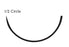 Surgical Specialties PolySyn Suture with Needle Absorbable Coated Violet Suture Braided Polyglycolic Acid Suture Size 3-0 27 Inch Suture 1-Needle 20 mm Length 1/2 Circle Taper Point Needle - 311B