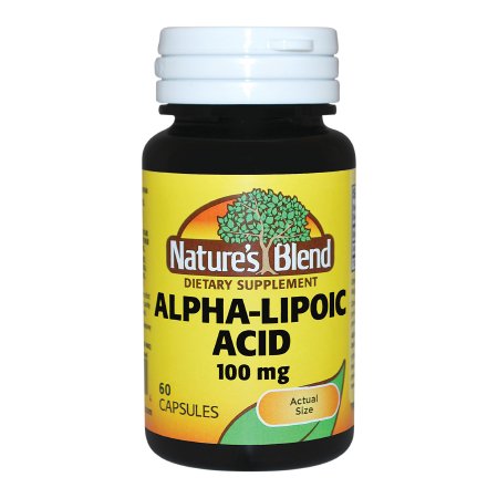 Nature's Blend - Dietary Supplement Alpha Lipoic Acid / Calcium Phosphate 100 mg Strength Capsule 60 per Bottle - 54629011076