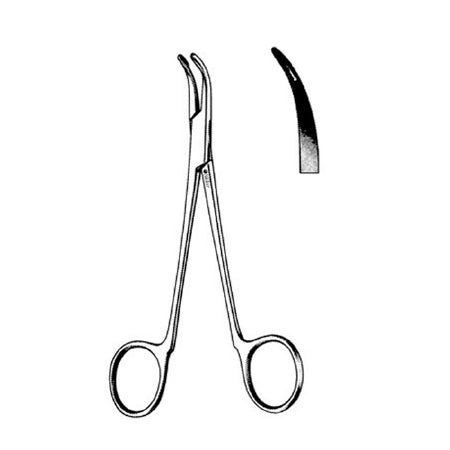 Sklar - Synovectomy Rongeur Slightly Curved Tips Finger Ring Handle 2 mm Wide - 40-3212