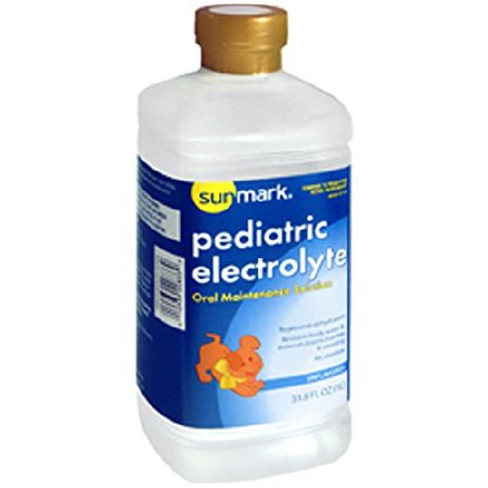 Perrigo Company sunmark Pediatric Oral Electrolyte Solution Unflavored 33.8 oz. Bottle Ready to Use - 49348057141