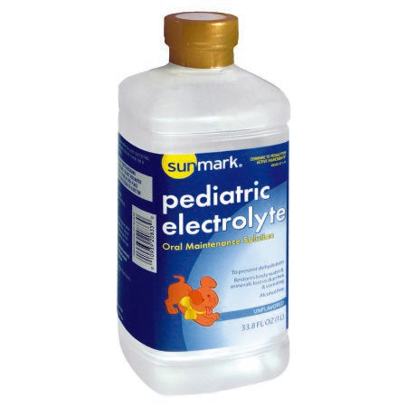 sunmark - Pediatric Oral Electrolyte Solution Unflavored 33.8 oz. Bottle Ready to Use - 49348057141