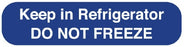 UAL - Pre-Printed Label Auxiliary Label Blue Paper Keep in Refrigerator DO NOT FREEZE Temperature Control 3/8 X 1-5/8 Inch - ULRXA1246