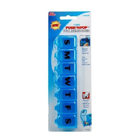 Apothecary Products Push 'n Pop Pill Organizer 7 Day 1 Dose - 67370