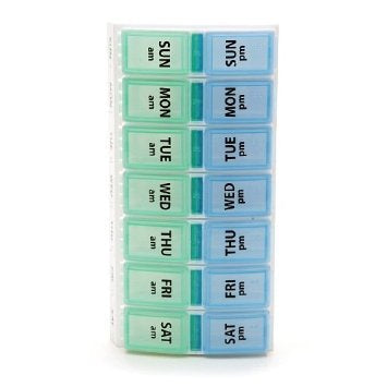 Apothecary Products - Pill Organizer 7 Day 2 Dose - 67010