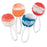 SmileMakers Saf-T-Pops Lollipop Strawberry Vanillla / Orange Vanilla / Blueberry Vanilla / Cherry Vanilla Flavors 100 Per Box - CY19