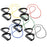 Fabrication Enterprises CanDo Exercise Resistance Tubing With Handles Set Yellow / Red / Green / Blue / Black 36 Inch Length X-Light to X-Heavy Resistance - 1336697
