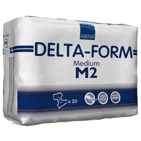 Abena North America Abena Delta-Form Adult Incontinent Brief Tab Closure Medium Disposable Moderate Absorbency - 308862