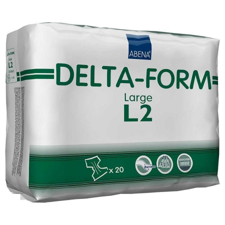 Abena North America Abena Delta-Form Adult Incontinent Brief Tab Closure Large Disposable Heavy Absorbency - 308873