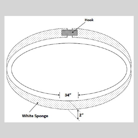 Welmed Patient Safety Wrist Strap For Table Arm Boards or ER Stretcher - 6100-357