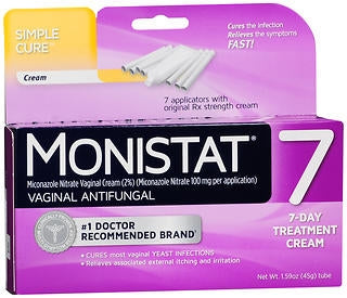 Medtech Laboratories Monistat 7 Vaginal Antifungal 2% Strength Suppository per Box Applicator - 63736002615