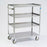 Lakeside Manufacturing - Linen Cart 4 Shelves 500 lbs. Weight Capacity Stainless Steel 5 Inch Casters, 2 Fixed, 2 Swivel - 443