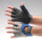 IMPACTO - Impact Glove Half Finger Large Black / Blue / Gray Hand Specific Pair - 400-00-L