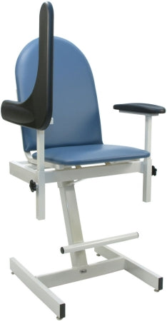 Winco Designer Blood Drawing Chair Right Side Tray Black - 2578-08-RT