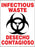 Medical Safety Systems - Door / Wall Sign Caution Infectious Waste - 815-99810318
