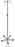 MRI Series - IV Stand 4-Hook Five Leg, 2 Inch Swivel Casters, Tip Resistant Base - IVS-7004