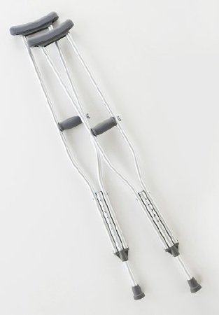 Cardinal - Underarm Crutches Aluminum Frame Child 300 lbs. Weight Capacity Push Button Adjustment - CA901YTH
