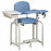 Lab X Series Extra Tall - Blood Drawing Chair with Drawer Single Adjustable Flip Up Armrest Royal Blue - 66022-3RB
