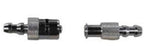 Anesthesia Associates Connector Set Male and Female Luer lock X 3/16 Inch Hose Barbs, Chrome Plated Brass - 00-517-L