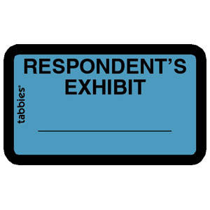 Tabbies Legal Exhibit Labels - 5-1/4"W x 3-1/4"H, 252 labels per Pack