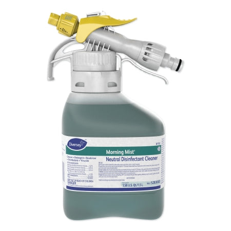 Diversey Morning Mist - Surface Disinfectant Cleaner Quaternary Based RTD Dispensing System Liquid Concentrate 1.5 Liter Bottle Fresh Scent NonSterile - DVS5283003