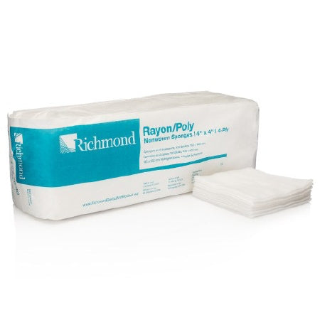 Richmond Dental Company - Nonwoven Sponge Polyester / Rayon 4-Ply 4 X 4 Inch Square NonSterile - 300636