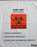 Lab-Loc - Specimen Transport Bag with Document Pouch 20 X 24 Inch Zip Closure Biohazard Symbol / Storage Instructions NonSterile - LABZ2024BW