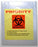 Lab-Loc - Specimen Transport Bag with Document Pouch 12 X 15 Inch Zip Closure PRIORITY / Biohazard Symbol / Storage Instructions NonSterile - LAB21215YT
