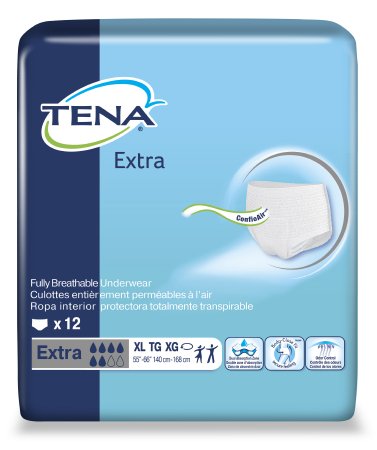 SCA Personal Care TENA Extra Adult Absorbent Underwear Pull On X-Large Disposable Heavy Absorbency - 72425