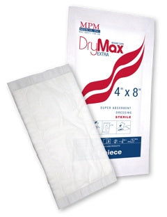 MPM Medical DryMax Extra Absorbent Wound Dressing Polymer 4 X 4 Inch Sterile - P00700