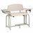 Clinton Industries Lab-X Series Extra Tall / Wide Blood Drawing Chair with Drawer Single Adjustable Flip Armrest Dove Gray - 66092-3C