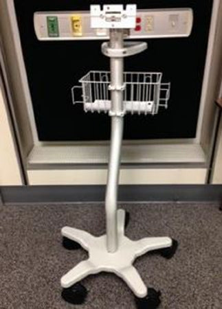Allied Healthcare Mobile Stand Without Basin Five Leg Base 49 Inch 16 X 24 Inch - AHP300-RS