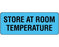 Shamrock - Pre-Printed Label Auxiliary Label Blue Paper STORE AT ROOM TEMPERATURE Black Temperature Control 3/4 X 2 Inch - UPCR-5003