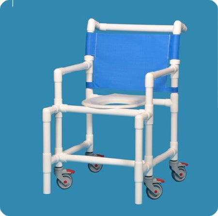 IPU Original Shower Chair Fixed Arm PVC Frame Mesh Back - SC9200