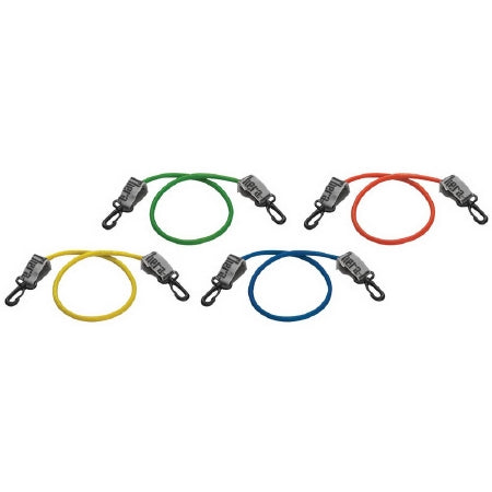 TheraBand - Exercise Resistance Tubing with Connectors Green 12 Inch Length Medium Heavy Resistance - 21640
