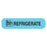 Apothecary Products - Pre-Printed Label Auxiliary Label Blue Paper Refrigerate Black Temperature Control 3/8 X 1-9/16 Inch - 41017