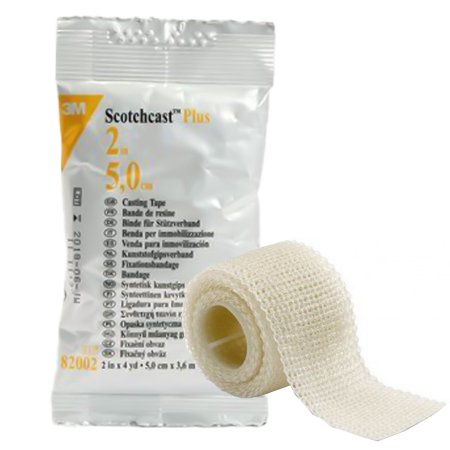 3M Scotchcast Plus - Cast Tape 2 Inch X 12 Foot Fiberglass / Resin White - 82002