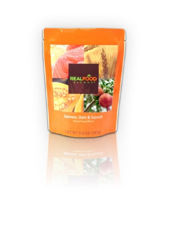 Real Food Blends Real Food Blends Tube Feeding Formula 9.4 oz. Pouch Ready to Use Salmon Oats / Squash Adult / Child - 49747