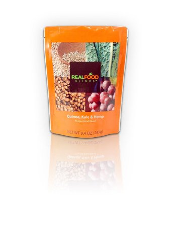 Real Food Blends Real Food Blends Tube Feeding Formula 9.4 oz. Pouch Ready to Use Quinoa / Kale / Hemp Adult / Child - 49748