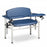 Clinton Industries SC Series Extra Wide Blood Drawing Chair Double Adjustable Flip Armrests Black - 6006-U-3BK